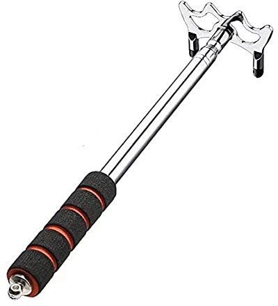 Angeer Pont de queue de billard rétractable avec tête de pont en laiton, accessoires de snooker pour snooker, jeu, compétition (pont - tête basse en laiton)