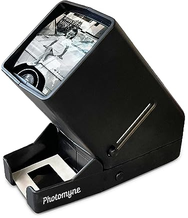 35mm Slide Viewer, Film Negative Viewer with 3X Magnificationת LED Light Illuminated Viewing, USB or Battery Powered