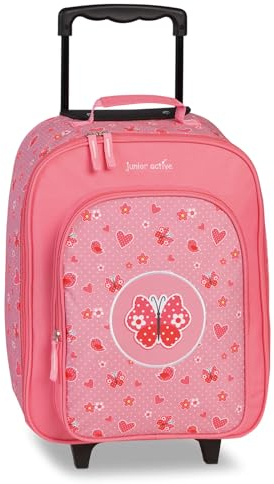 Fabrizio leichter Kindertrolley Kabinen Kinderkoffer Kindergepäck 20672, Farbe:Rosa