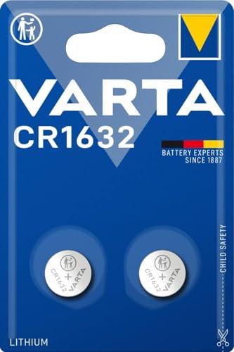wns-emg-world Pack kompatibel mit VARTA CR 1632 Lithium Batterien, 2 Stück