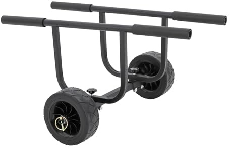 XUCZHAI Chariot de Transport for Bateaux en Acier Inoxydable, capacité 220,46 LB, for Petits jusqu'à 16,54 Pouces Largeur pour Kayak Canoë