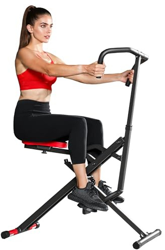 SPORTNOW Appareil d'Entraînement Abdominal, Appareil de Fitness Pliable avec Siège Réglable, Machine d'Entraînement pour Bras, Jambes, Dos, Fessiers, Installation Facile, pour Maison et Salle de Gym