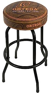 Ortega Guitars Padded Stage Stool – Per Palco, Bar, Studio, Showroom – Altezza 76 cm – Vintage Brown (OBS30V2)