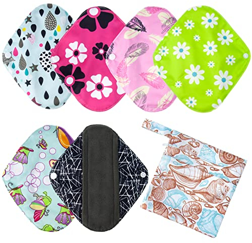 6 Stück Kleine Größe 20cm stoffbinden wiederverwendbar slipeinlagen waschbar