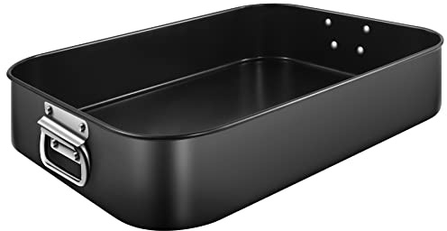 mobzio Lasagna Pan Deep, Baking Pan for Oven, 16x12x3 Inch Baking Dishes for Oven, Roasting Pan Brownie Pan with Handles, Rectangle Cake Pans Sets for Baking, Deep Baking Pan, Nonstick Bakeware Set