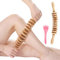 Styleholz Faszienrolle Mit 5 Klauen Massagekamm, Massageroller Mit Griff, Rücken Massagegerät Holz, Muskelentspannung, Körperformung Massage, Gebogenes Körpermassagegerät