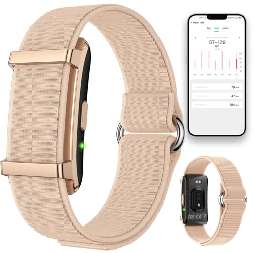 Braccialetto fitness tracker senza display per cardiofrequenzimetro, monitoraggio della pressione sanguigna, 50 + modalità sportive, contatore di calorie, IP68, impermeabile, smartwatch, braccialetto