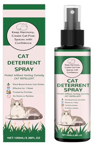 Spray Disuasivo para Gatos,Spray Antiarañazos Gatos,Sprays Mantiene a Las Mascotas Fuera de Las Áreas De Acceso,100ML