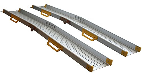 Alurampe Rollstuhl Aluminium Rampe Klappbar Rollstuhlrampe Klapprampe 1,5m Alu