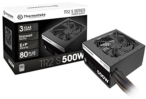 Thermaltake TR2 S 500W | PC-ATX-Netzteil | 80-Plus | leiser 120 Lüfter | EU zertifiziert | schwarz