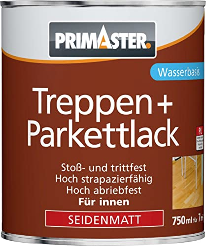 Primaster Treppen- und Parkettlack 750ml Transparent Seidenmatt Dielenlack