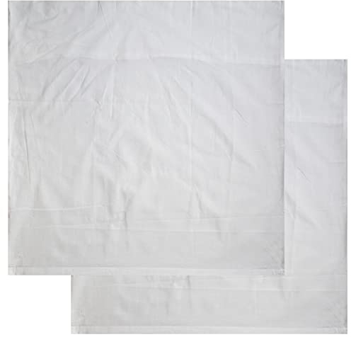 2er Pg. Kopfkissenbezug 80x80cm Kochfest, Hotelverschluß, weiß, Linon, 95 Grad Wäsche, Kissenhülle 100% Baumwolle