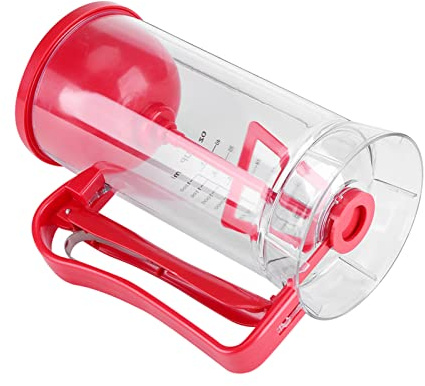 Distributeur de Pâte, Distributeur de Mélangeur de Pâte 2 en 1 avec Ligne Graduée, électrique sans Fil Fonctionnant sur Batterie pour Cupcakes, Gaufres, Crêpes