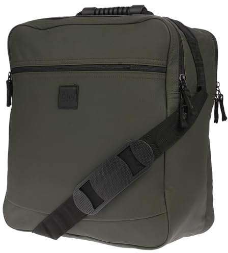Christian Wippermann Grande borsa da uomo per assistenti di volo, borsa da lavoro, borsa da uomo in formato verticale, Oliva