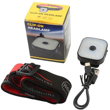 Portable Headlamp – LED Flashlight, Adjustable Running Light, Waterproof Outdoor Head Torch Camping Lamp, Hands-Free Bright Light Headband LED | Head Torch for Cycling Horseback Riding Adventure