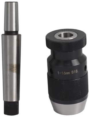 Akozon Akozon Portabrocas de Torno de Acero sin Llave de 1-16 Mm con Eje Cónico - Diseño Autoajustable para un Rendimiento Mejorado
