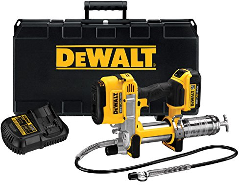 DEWALT DCGG571M1-GB DCGG571M1 18V XR Cordless li-ion Grease Gun (1 x 4Ah Battery), Multi