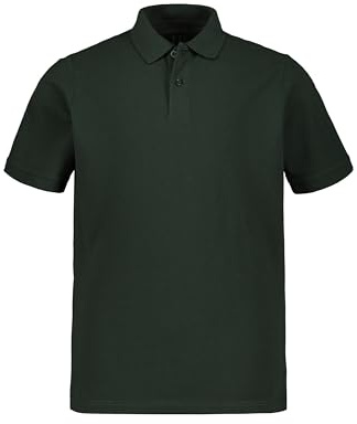 JP 1880 Polo, Básico, Media Manga, Piqué, Hasta La Talla 10xl, Camisa de polo para Hombre, Verde Oscuro, 4XL