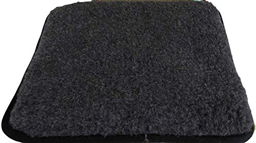 Alpen Lana Asiento Cojín Cuadrado para Asiento Silla Cojín Acolchado 40 x 40 cm 100% Algodón y Piel sintética