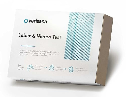 Verisana | Leber & Nieren Test | BUN, CREAT, ALT, AST & TBILI schnell und einfach bestimmen | Umfassender Leber und Nieren Check für zu Hause