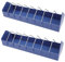 Yardwe 2pcs Pigeon Feeding Troughs Anti-drop Food Box for Pigeon Cage Durable Pp Material Easy to Clean for Small Birds Like Parrots