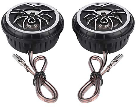 Klanata Paquete de 2 tweeters de Audio con patrón de araña Creativo, parlantes para automóvil súper potentes, componentes de Sonido, Mejorar el Audio