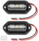 mkemka 2PCS Number Plate Light Waterproof License Plate Lamp Taillight 12V/24V License Number Plate Light Universal Car Led Number Plate Light for Trailer Truck