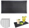 Jastown 12 x 6 Silicone Bar Mat Spill Mat for Home Bar, Home Bar Accessories, Coffee Mat, Beer Mats for Home Pub, Bar Gifts, Cocktail Accessories, Personalised Bar Runner (Black 6 x 12)