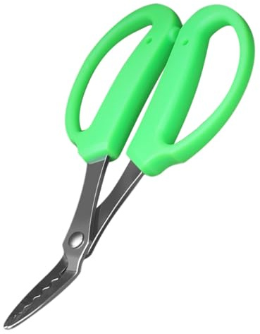 HOMSFOU Ciseaux de Désherbage Manuel en Métal Inoxydable, Outil Robuste pour Creuser et Enlever Mauvaises Herbes, Taille Compacte Allongée et Renforcée, pour Jardinage, Pots et Bonsaïs