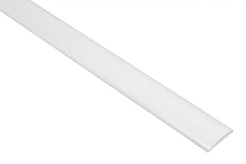 2 Mètres PVC Barre Plate Plastique Profil Plat Lisse Antichoc 5x19mm, F06