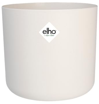 elho B.for Soft Round 30 - Indoor Plant Pot - 100% Recycled Plastic - Ø 29.5 x H 27.6 cm - White/White