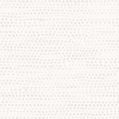 Tempaper Light Tan Moire Dots Removable Peel and Stick Wallpaper, 20.5 in X 16.5 ft, Made in The USA