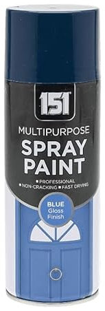 Inspired Essentials Multi-Purpose Spray Paint 400ml for Metal, Wood, Plastic, Walls, Aerosol Spray with Perfect Finish (Blue, Pack of 1)