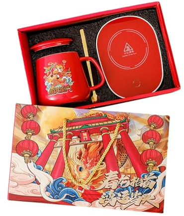 Folpus Ensemble Chauffe-café USB, Chauffe-tasse, Tasse Chauffante pour Anniversaire