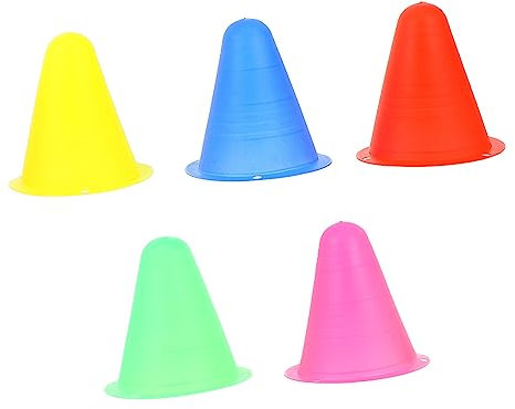 Yardwe Bunte Hütchen 25 Stück aus PE für Fußballtraining und Skating