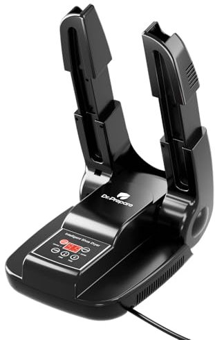 Dr.Prepare Asciuga Scarpe Elettrico Asciugascarpe con Ventilazione e Ozono Asciuga Scarponi in Modo Veloce Elimina Odore per Scarpe da Calcio Scarponi da Sci Calzini Cappelli