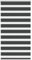 vidaXL Zebrarollo Schwarz 80x100 cm Stoffbreite 75,9 cm Polyester, Zebra-Rollo, Doppelrollo, Zebra-Jalousie für Fenster, Doppelrollo, Zebra-Rollo