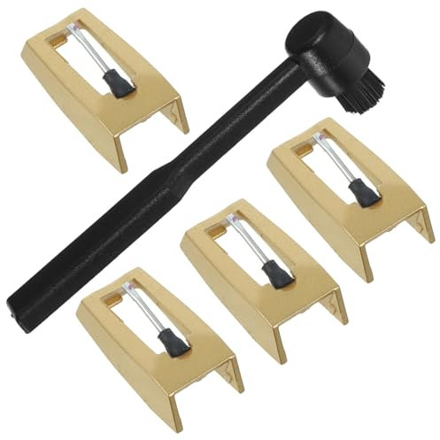 BESTonZON Ersatznadeln Für Plattenspieler Ersatznadeln Für Schallplatten Plattenspielerteile Tonabnehmerkopf Mit Aluminiumpol Einfach Zu Montieren Präzises Abtasten