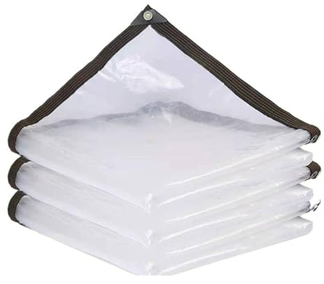 New PE Transparent Waterproof Tarpaulin, Plastic Waterproof Film for Gardens, Balconies, greenhouses, Succulents, Keeping Warm(2x8m)