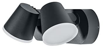 Ledvance 4058075205499 Led Wand und Deckenleuchte, Leuchte für Außenanwendungen, Endura Style Midi Spot II, Dunkelgrau