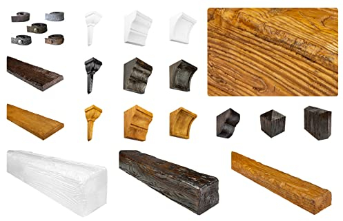 DECO WOOD Farbe für Balken, Dekobretter, Kopplungsstück & Konsolen (dunkelbraun - 100ml) Polyurethane Lack Streichen Holzfarbe