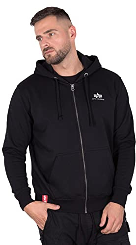 Alpha Industries Basic Zip Hoody SL Kapuzensweat für Herren Black