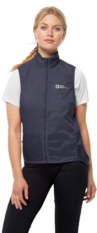 Jack Wolfskin Dam Morobbia vind väst W väst, grafit, L, grafit, L