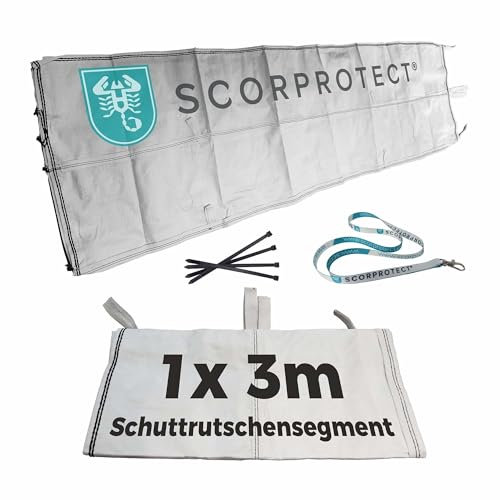Scorprotect® Schuttrutsche Bauschuttrutsche 3 m flexibel Ersatz/Verlängerung