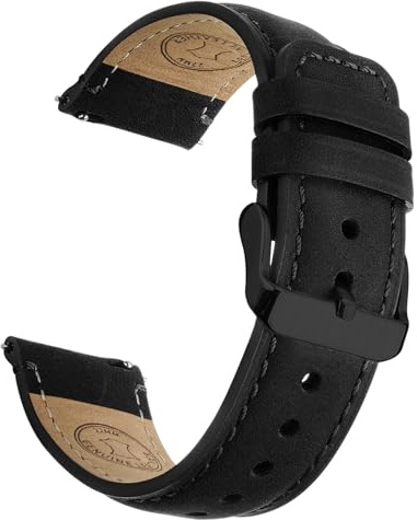Wristitani Bracelet Montre Cuir 20mm 22mm, Bracelet Cuir Véritable pour Hommes, Fermeture Rapide Vintage Convient pour Montres Classiques à Quartz Mécaniques, Smartwatches