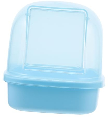 MUELODSIC Bac à Sable pour Hamster Et Gerbille Bac De Bain en Plastique Abs Solide, Taille Compacte Bleu, Salle De Bain pour Petits Animaux De Compagnie, Adapté pour Hamsters Et Chinchillas