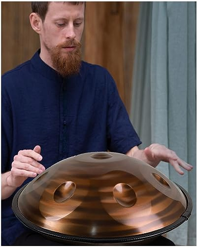 Tambor de mano de 22 pulgadas 432HZ/440HZ D Instrumento de percusión de acero menor para curación de sonido y meditación personal