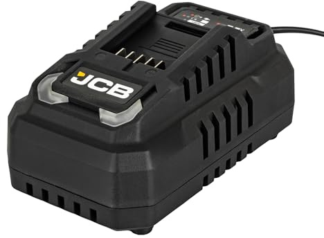 JCB Pro 18V 4.5A Fast Charger – Rapid Charger for JCB 18V Lithium-Ion Batteries – Compatible with Cordless & Professional Ranges – 2-Year Warranty