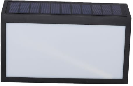 YWBL-WH Luz de Número de Casa, Luz de Dirección con Energía Solar con Batería Recargable Incorporada y 10 Cuentas LED SMD, IP44 Impermeable para Exteriores, Hogar, Patio, Hotel, Jardín