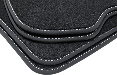 tuning-art B21 Fußmatten Exclusive passend für BMW 3er E46 Cabrio 2000-2007